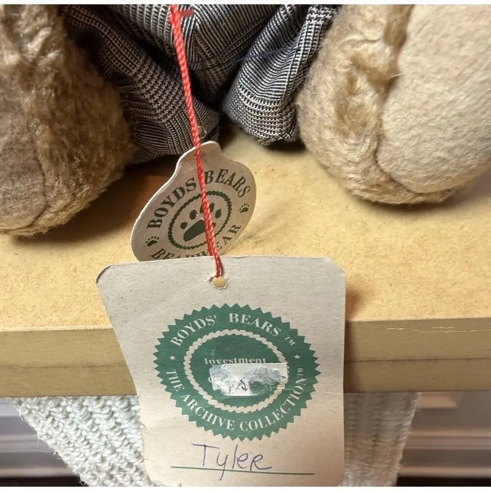 Vintage Boyds Bears #1364 Archive Series 16” Jointed Plush Bear Outfit Tags